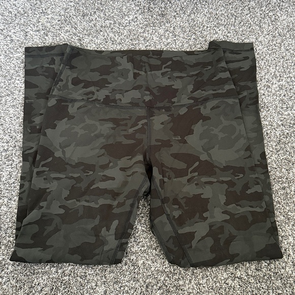 Lululemon Align Pant 28" Legging Incognito Camo Multi Gator Green Size 10 - Picture 5 of 9